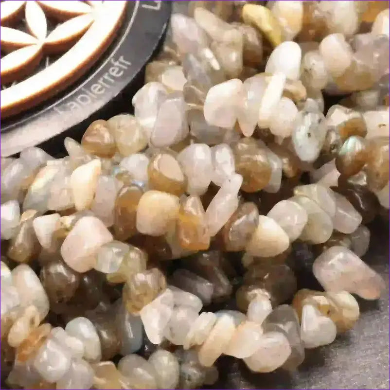 Perles pierres naturelles en labradorite - La Pierre FR