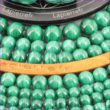 Perle pierre naturelle Malachite ronde en 4/6/8/10mm pour la fabrication de bijoux et lithothérapie - La Pierre Fr 