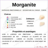 Perles Morganite en pierre naturelle - Qualité AAA perle