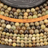 Perles Grenat Vert 6 mm en pierre naturelle, Qualité AA+
