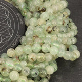 Perles Préhnite 6 mm en pierre naturelle, Qualité AA+