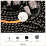 Perles Hypersthène 8 mm en pierre naturelle, Qualité AAA