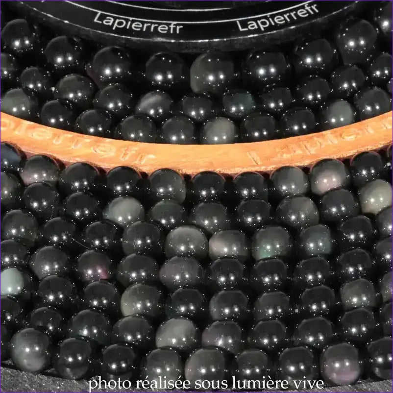 Perles Obsidienne Oeil Céleste en pierre naturelle ronde 4/6/8/10 mm de Qualité AAA, pour la création de bijoux et lithothérapie