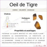 Perles Œil de Tigre (Qualité AAA) perle pierre naturelle guide propriétés du tigre œil