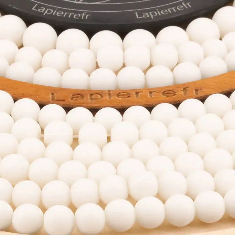 Perles onyx blanc 6 mm pour bracelet fin à superposer