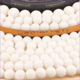 Perles Onyx blanc en 4mm 6mm 8mm & 10mm | Perles pierres naturelles - La Pierre FR