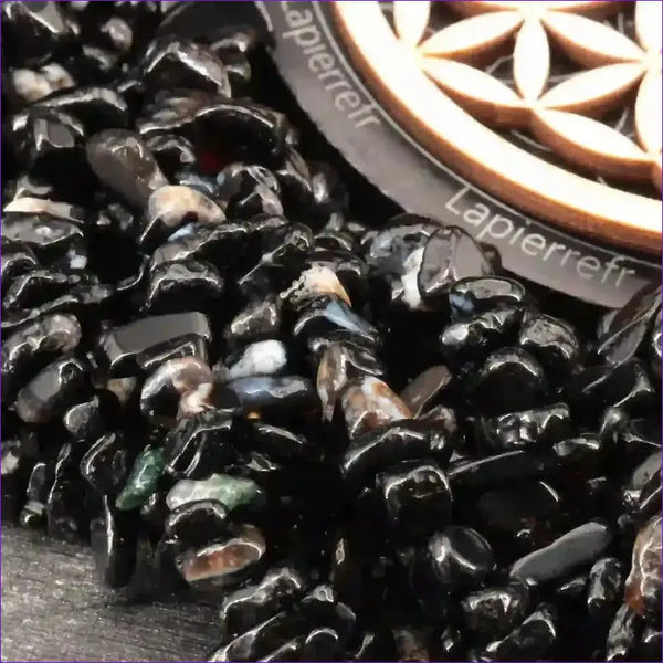 Perles pierres naturelles en Onyx noir - La Pierre FR