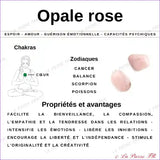 vertus de la perle en opale rose