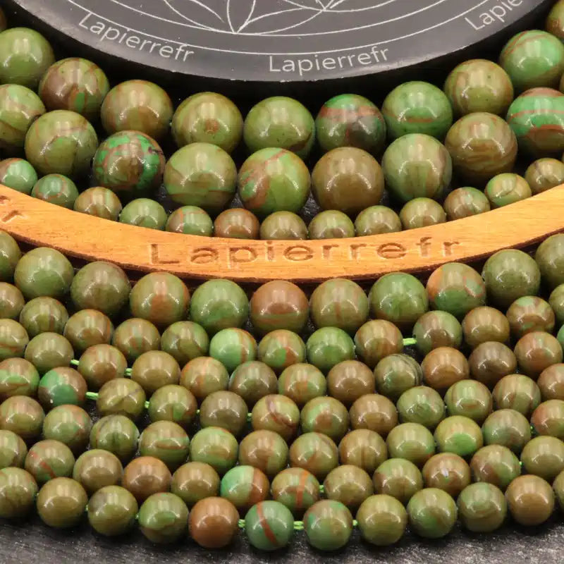 Perles Jaspe Phénix en pierre naturelle ronde 4mm, 6mm, 8mm, 10mm - Qualité AAA pour la création de bijoux et lithothérapie