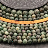 Perles Émeraude Verte 6 mm en pierre naturelle, Qualité AA+