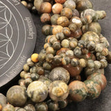 Perles Jaspe Kambaba 6 mm en pierre naturelle, Qualité AA+