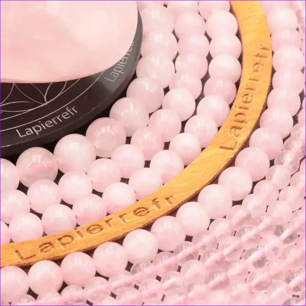 Perles Quartz Rose en pierre naturelle ronde 6mm, 8mm, 10mm - Qualité AAA pour la création de bijoux et lithothérapie