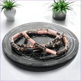 perle naturelle rhodonite en forme de tube