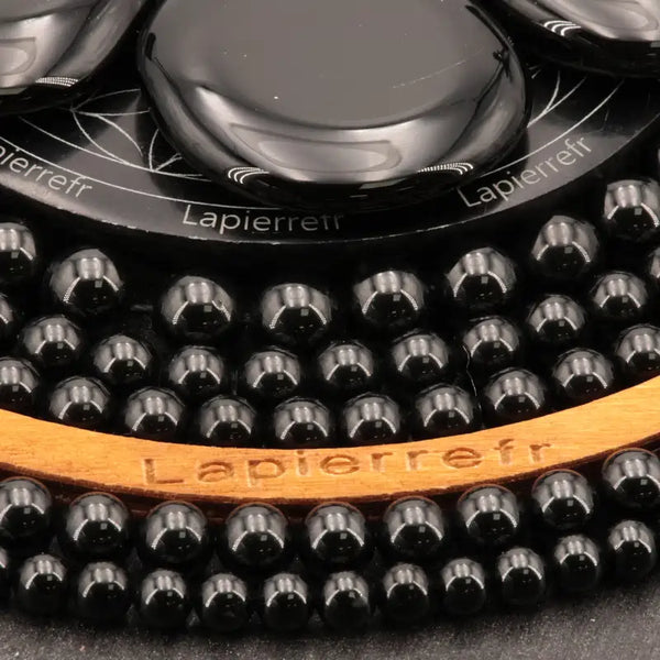 Perles spinelle noire 4 mm pour bijoux fins