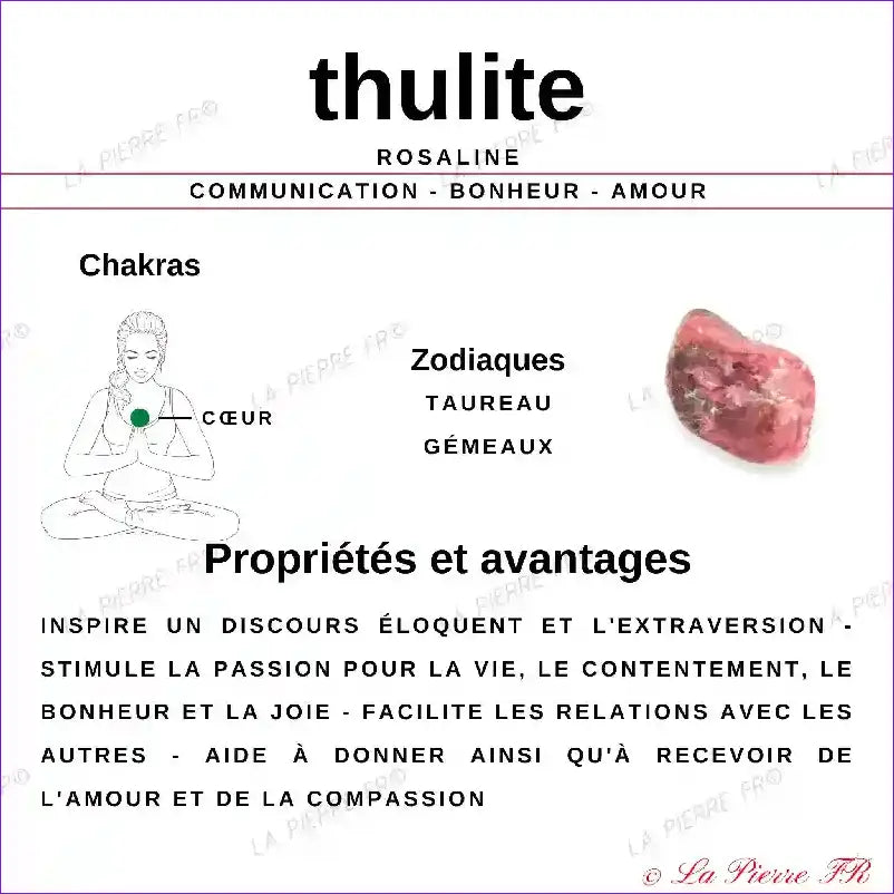 vertus des perles en pierre de thulite