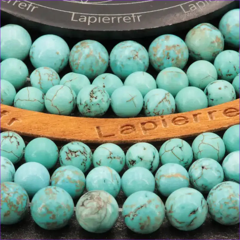 Perles Turquénite Turquoise ronde en 4mm/6mm/8mm, Qualité AA+ pour la création de bijoux