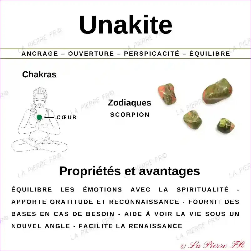 Perles Unakite en pierre naturelle - Qualité AA + perle éducatif tableau unakite propriétés