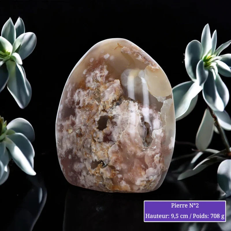 Pierre en Agate Fleur - Forme Libre minéraux