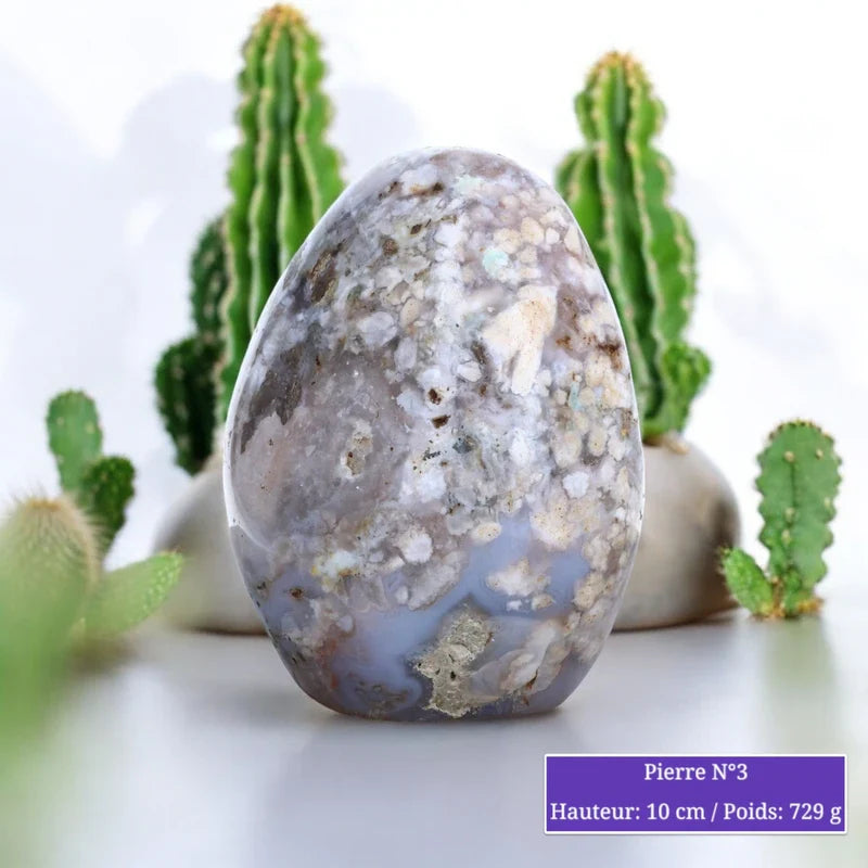 Pierre en Agate Fleur - Forme Libre minéraux