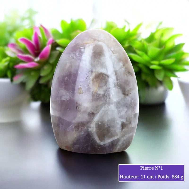 Améthyste Chevron Naturelle Forme Libre Polie minéraux