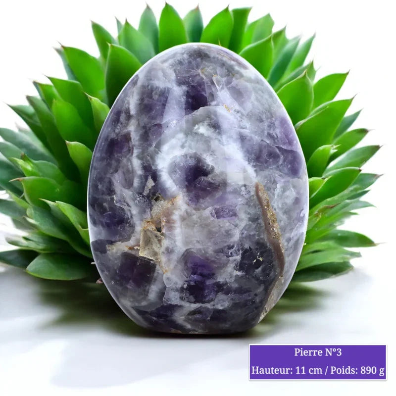 Améthyste Chevron Naturelle Forme Libre Polie minéraux