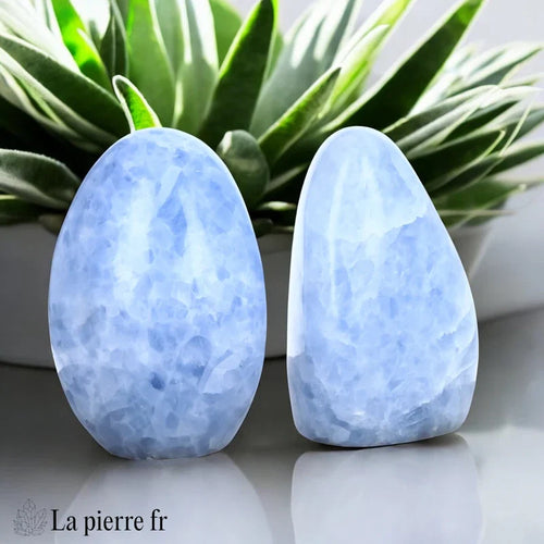 Pierre en Calcite Bleue - Forme libre