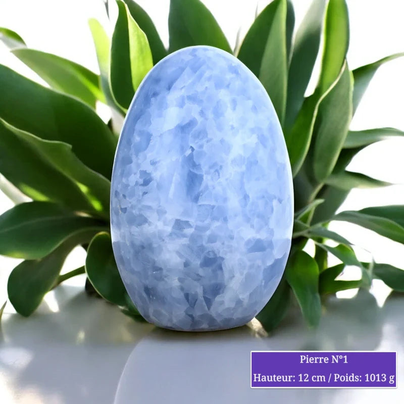 Pierre en Calcite Bleue - Forme libre minéraux