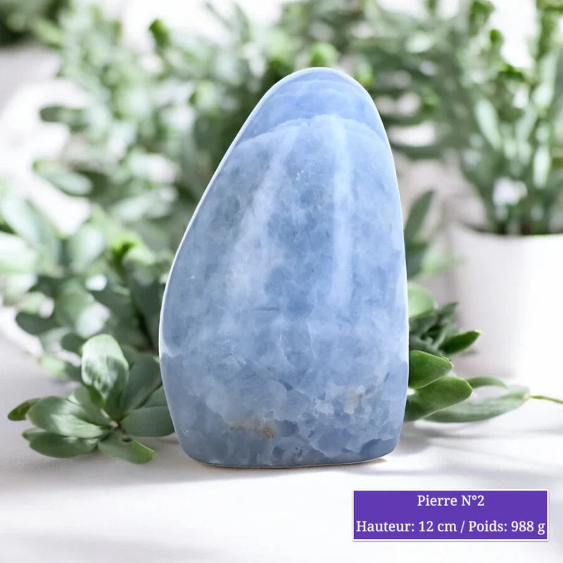 Pierre en Calcite Bleue - Forme libre minéraux