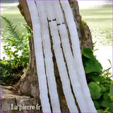Pierre de Lune : Perles en pierre naturelle ronde et plate 4mm 