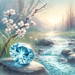 Pierre de naissance mars - Aigue-marine et bijoux énergétiques pour la sérénité, la clarté mentale et la protection.