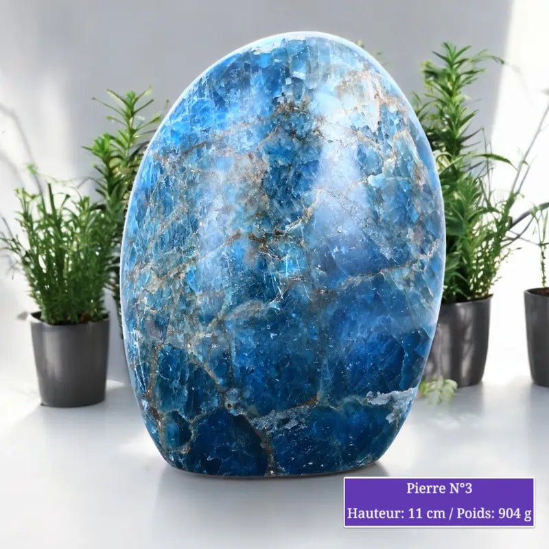 Pierre en Apatite Bleue - Forme libre minéraux