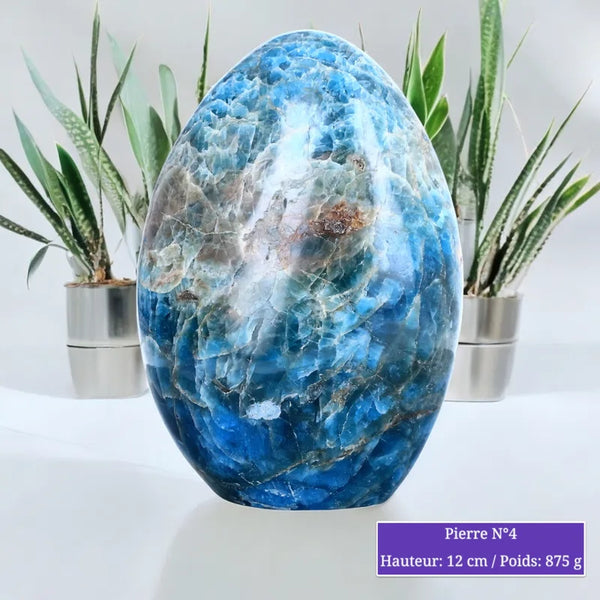 Pierre en Apatite Bleue - Forme libre