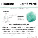 Pierre en Fluorite Verte - Forme libre minéraux
