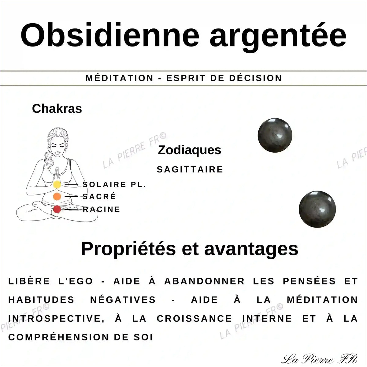 Pierre en Obsidienne Argentée - Forme Libre minéraux