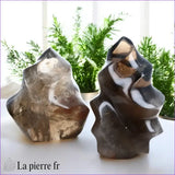 Pierre en Quartz Fumé naturelle pour lithothérapie et bien-être