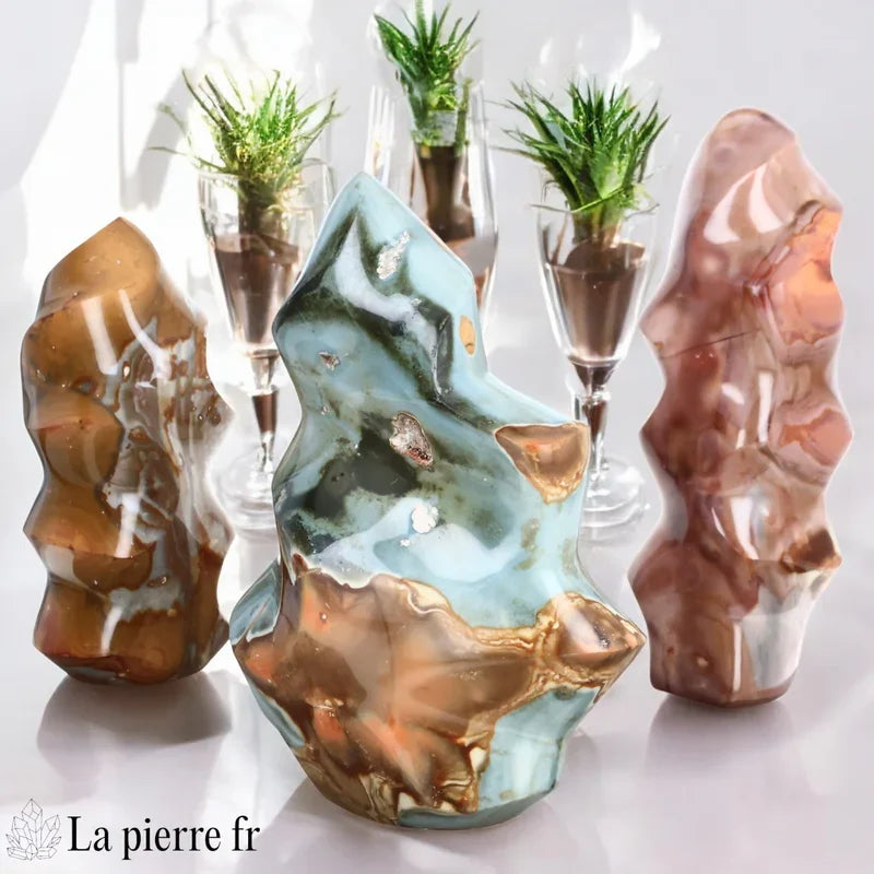 Pierre Jaspe impérial naturelle pour lithothérapie et décoration intérieure