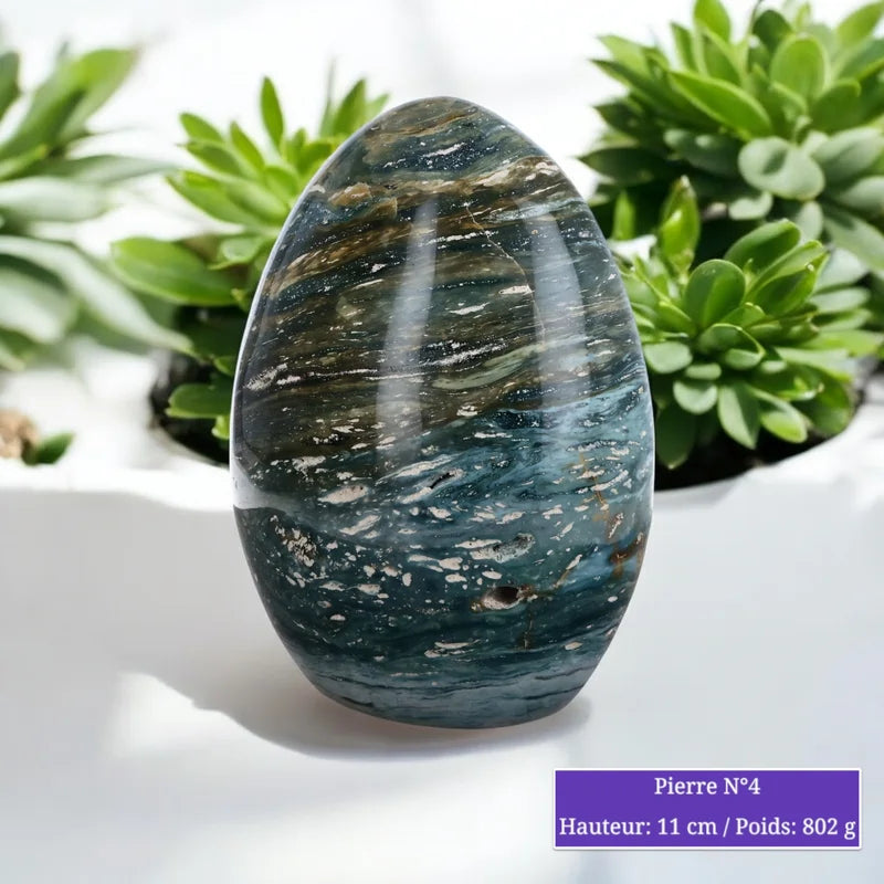 Pierre en Jaspe Orbiculaire - Forme libre minéraux