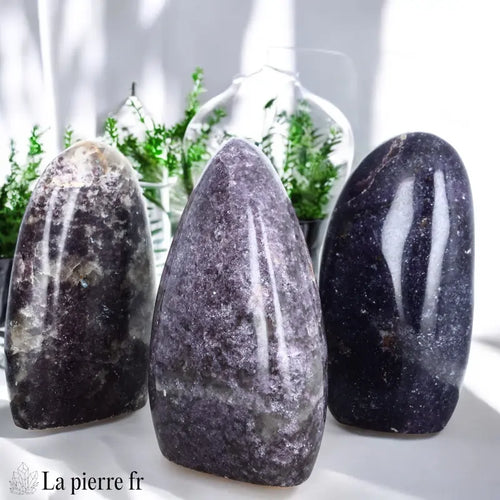 Pierre en Lépidolite violette - Forme libre