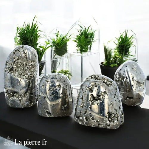 Pierre Pyrite Cristallisée en Forme Libre, Pièce au Choix