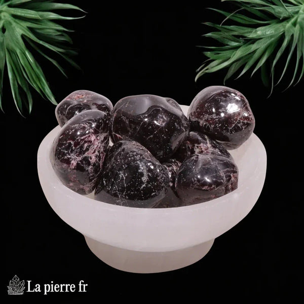 Grenat Rouge (Brésil/Madagascar) - Lot de 2 Pierres Roulées (2-3cm) minéraux