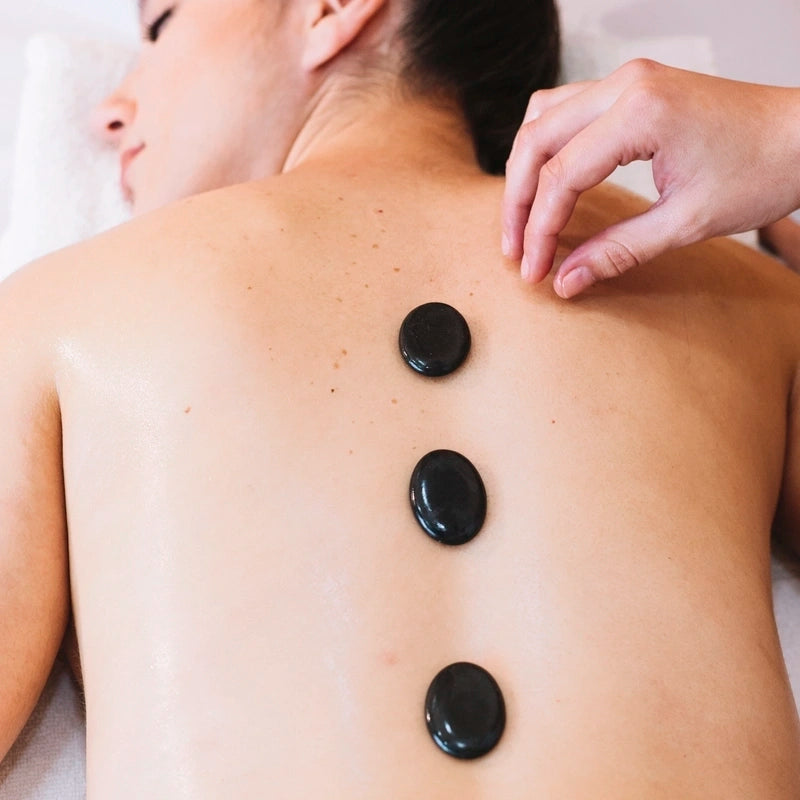 Galet pierre naturelle plat pour le massage
