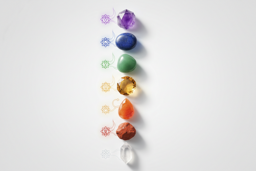 Découvrez comment les pierres naturelles sont associées aux 7 chakras et comment elles peuvent accompagner l'équilibre énergétique du corps et de l'esprit en lithothérapie.