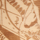 Planche Pendule Femme Papillon, Bois Gravé, Planche Divinatoire Découpée