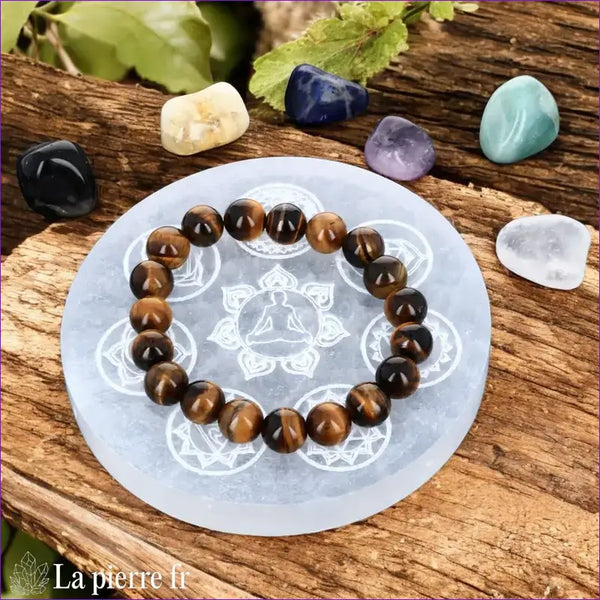 Plaque de rechargement en Sélénite 7 chakras