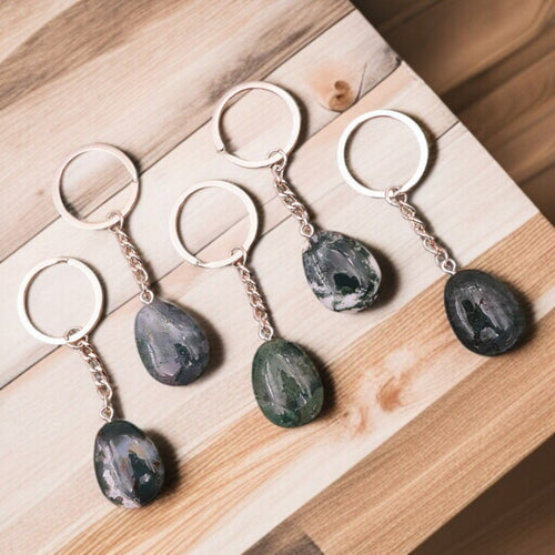 Porte-clés Agate Mousse – Harmonie & Renouveau