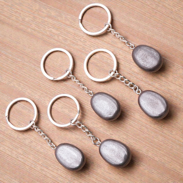 Porte-clés en pierre naturelle Hématite de Chine – lithothérapie