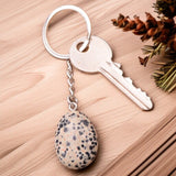Porte-clés Jaspe Dalmatien – Joie & Équilibre