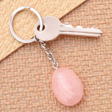 Porte-clés Quartz Rose – Amour & Douceur