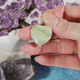 Pendentif Jade vert | Pendentif pierre naturelle | Pendentif cœur en pierre 25*25mm | Bijoux pierre naturelle