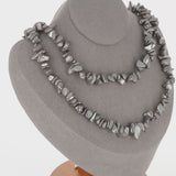 Puissant Collier Hématite (Ancre de Fer) avec pierres baroques, création La Pierre Fr.